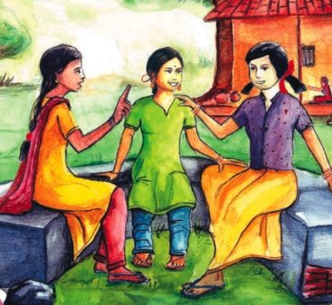 Young women chatting about menstrual issues. Source: UNICEF (2008)